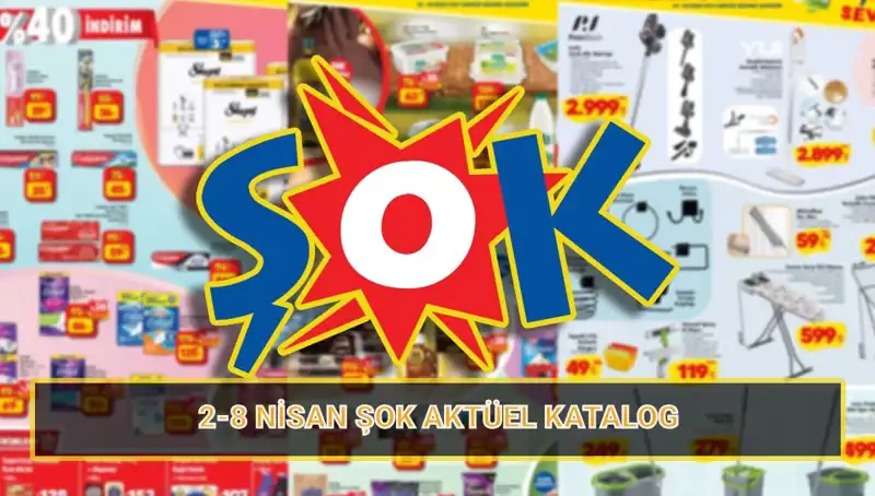 ŞOK 2-8 Nisan Kataloğu: Temizlik Ürünleri ve Elektrikli Aletlerle Dolu