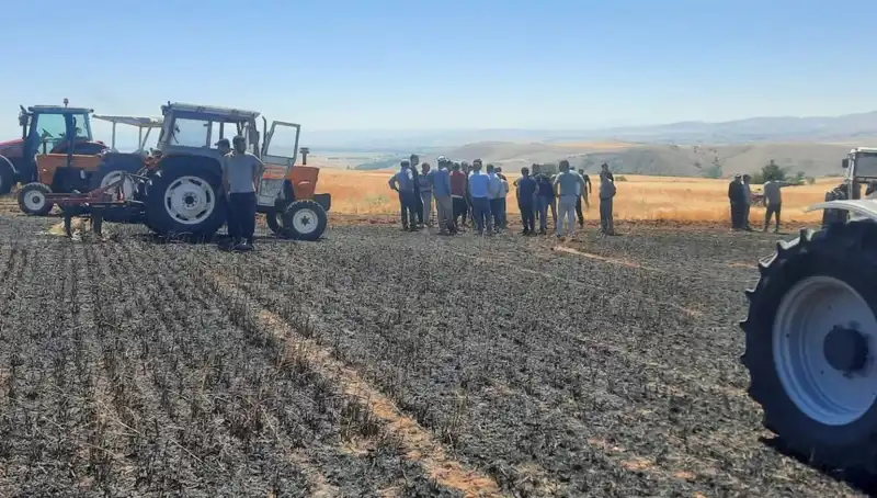 Yozgat'ta Yangın Alarmı: 100 Dönüm Tarım Arazisi Kül Oldu