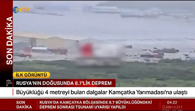 Kamçatka Kıyılarında Tsunami Dalgaları, Halkta Panik ve Endişe Yarattı
