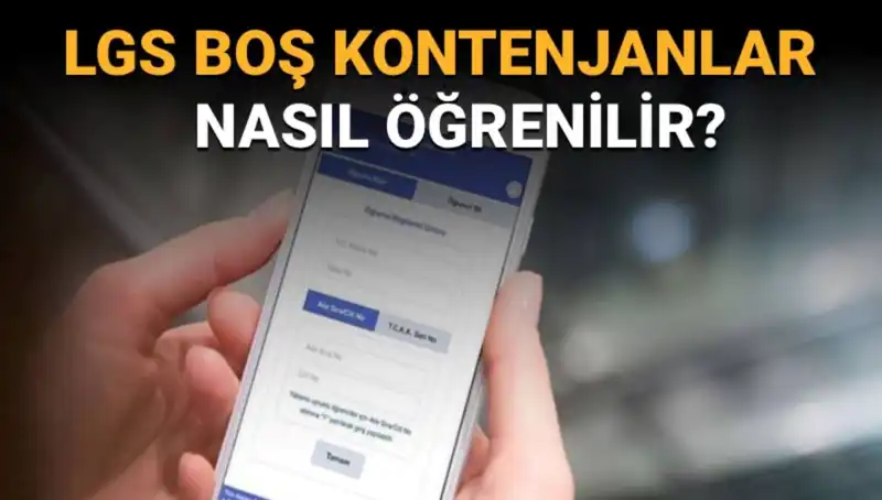 LGS Boş Kontenjan ve Taban Puanları Öğrenmenin Yolları